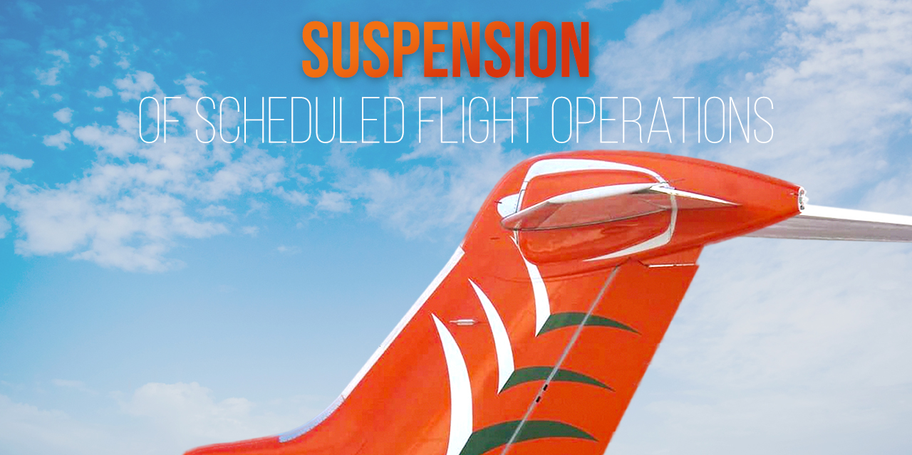 SUSPENSION OF ALL SCHEDULED FLIGHT OPERATIONS Ibom Air