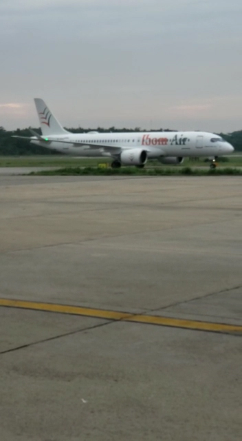 Ibom Air A220 lands in Lagos!