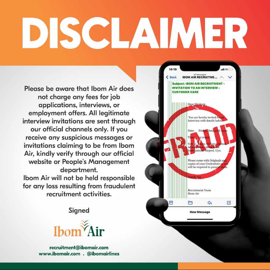 Fraud Disclaimer June 2025