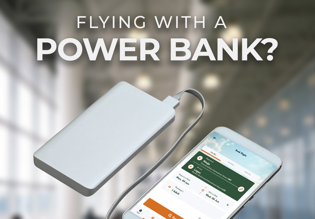 Flying with your power bank on Ibom Air